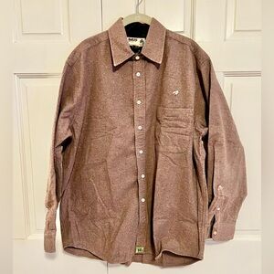 Vintage Imus Auto Body Grey Button-Down Shirt Made in USA Large